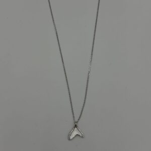 Gira İnci Detay Kalp Gümüş Kolye