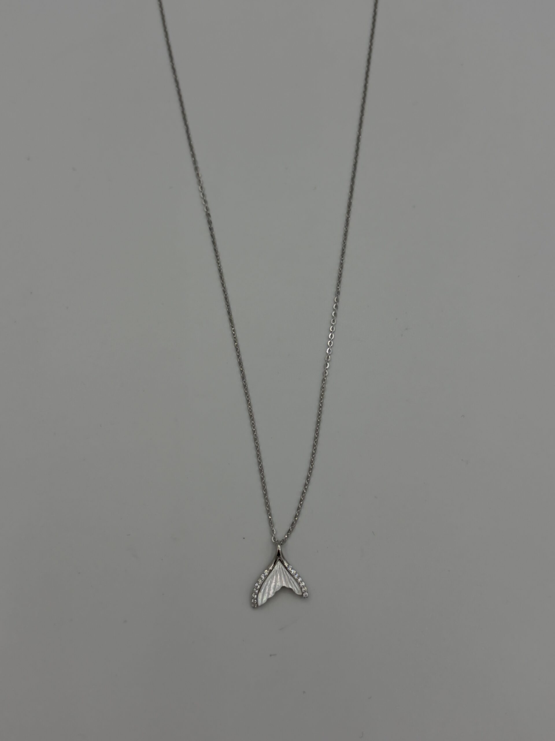 Gira İnci Detay Kalp Gümüş Kolye