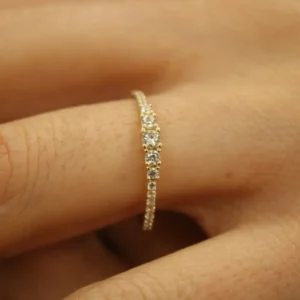 Tam Tur Taşlı Yüzük