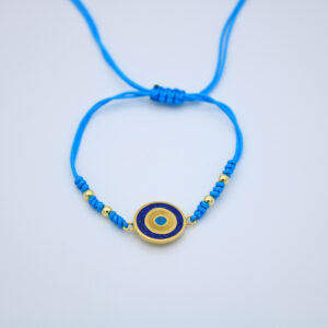Yuvarlak Türkuaz Göz Bileklik Mavi