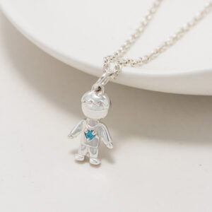 Erkek Bebek Doğum Taşı Kolye