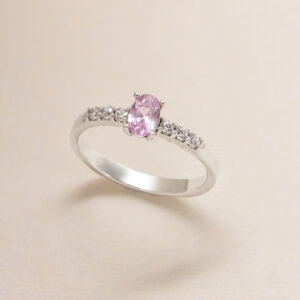 Safir Mozanit Band Gümüş Yüzük