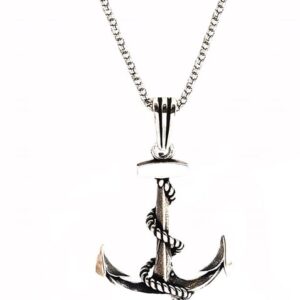 Çapa Erkek Gümüş Kolye